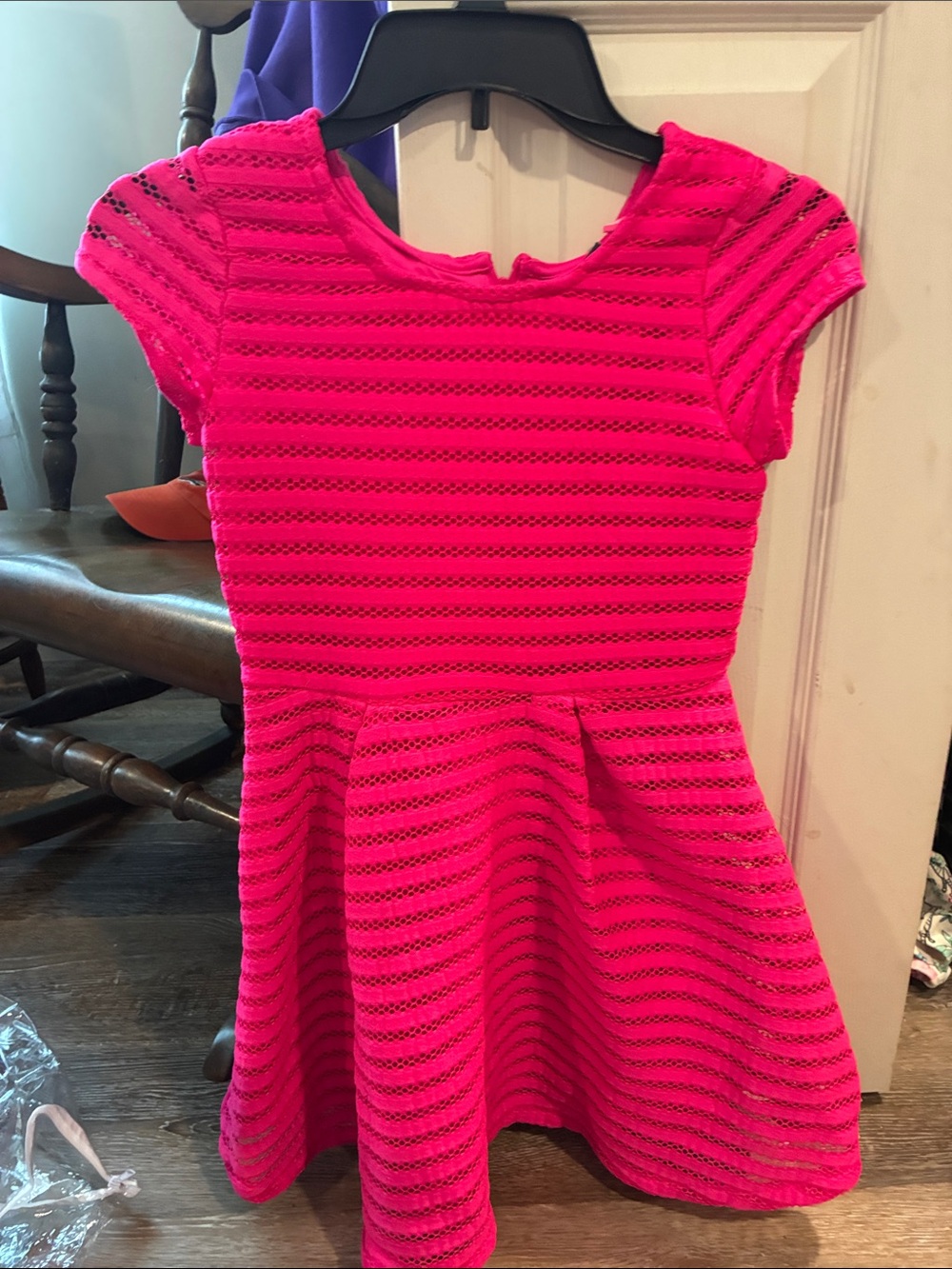 Children’s Place Girls Hot Pink Fit-and-Flare Dress